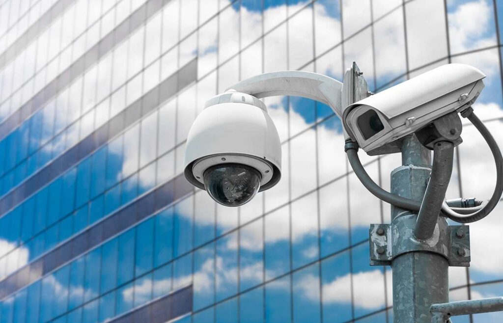 exterior commercial security cameras for streets and businesses with ai monitoring