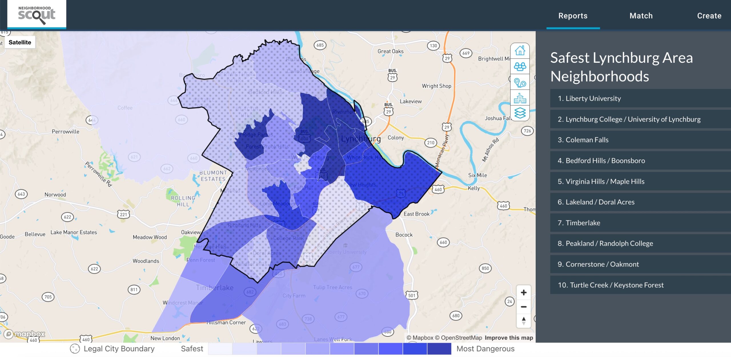 lynchburg va crime map