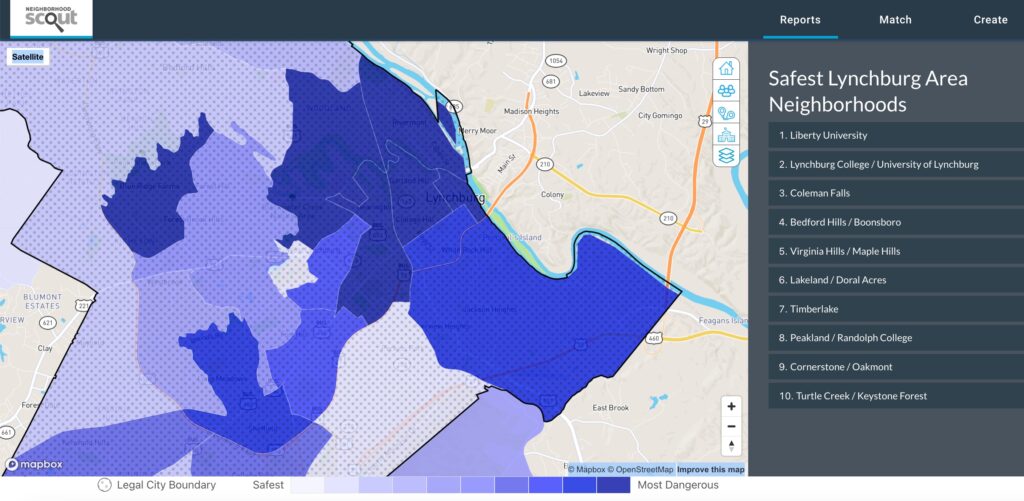 safest neighborhoods in lynchburg