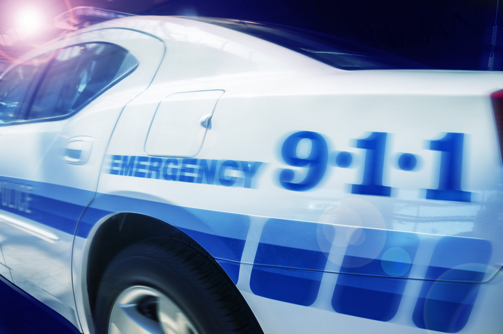 police checking alarm system